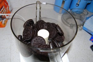 Oreos in food processor